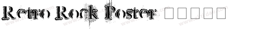 Retro Rock Poster字体转换